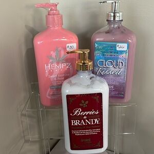 Three bottles of moisturizers! Holiday package deal!